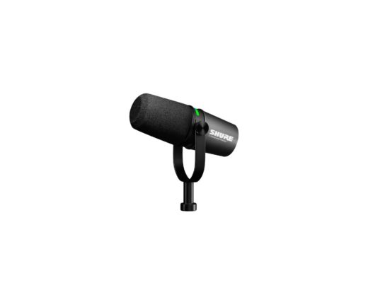 Shure MV7i microphone w/built-in interface for an external source, SmartGate or multitrack recording via MOTIV Mix 7